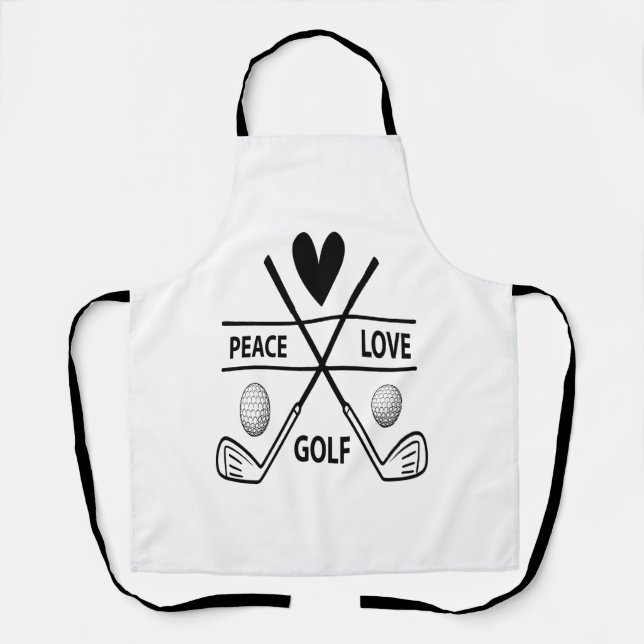PEACE LOVE GOLF APRON (Front)