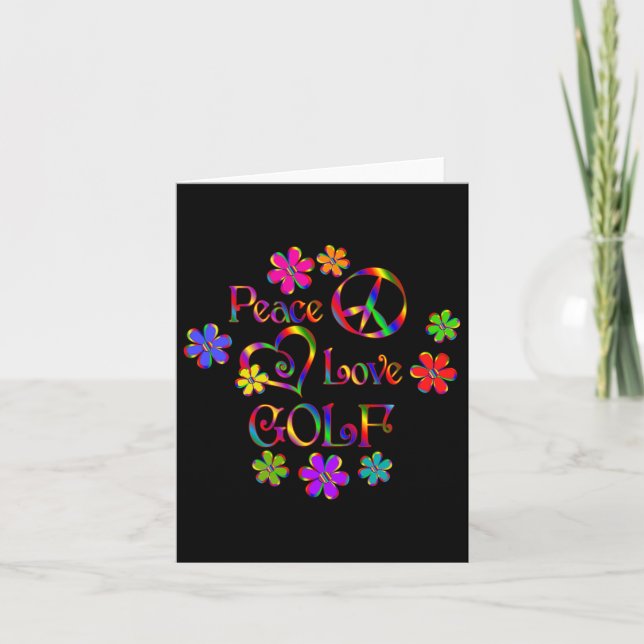 Peace Love Golf  Card (Front)