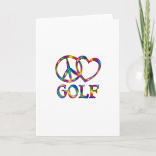 Peace Love Golf Card