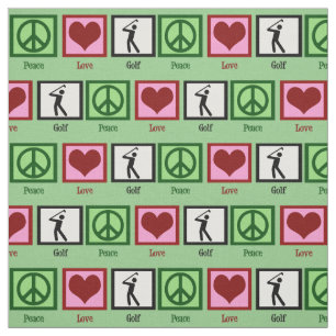 Peace Love Golf Fabric