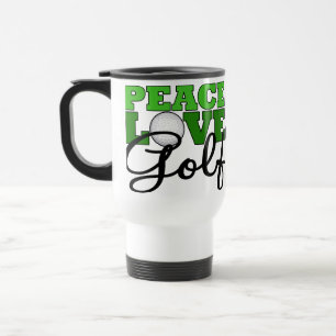 Peace, Love & Golf Travel Mug