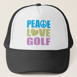 Peace Love Golf Trucker Hat