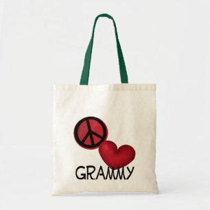 Peace Love Grammy Tote Bag