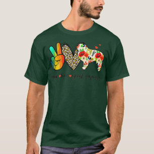 Peace Love Great Pyrenees Funny For Dog Lover T-Shirt