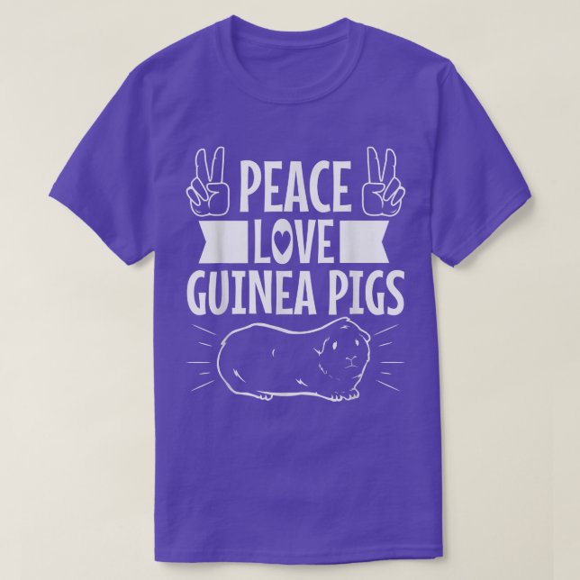 Peace Love Guinea Pigs4300  T-Shirt (Design Front)