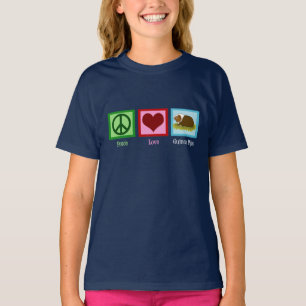 Peace Love Guinea Pigs Kids T-Shirt