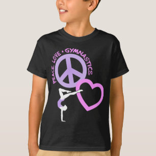 Peace-Love-Gymnastic, pink/purple2 T-Shirt