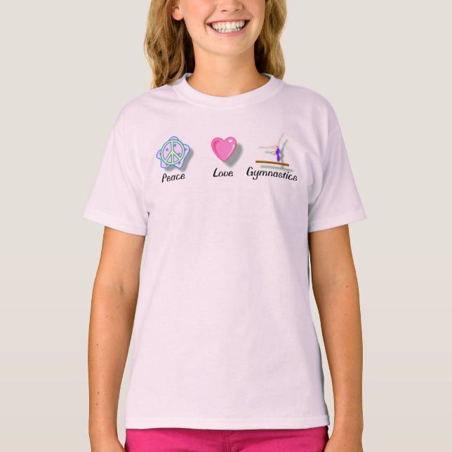 Peace Love Gymnastics T-Shirt (Front)