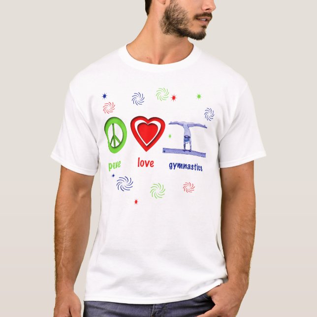 Peace Love Gymnastics T-Shirt (Front)