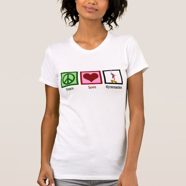 Peace Love Gymnastics T-Shirt (Front)