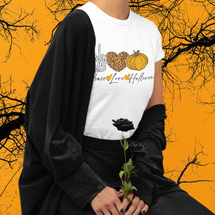Peace Love Halloween T-Shirt