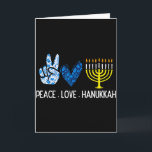 Peace Love Hanukkah Retro Chanukah Jewish Men Wome Card<br><div class="desc">Peace Love Hanukkah Retro Chanukah Jewish Men Women Kids</div>
