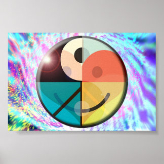 Peace, Love, Happiness, Harmony Poster