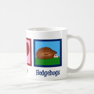 Peace Love Hedgehogs Coffee Mug