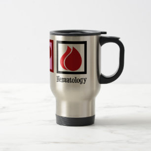 Peace Love Hematology Travel Mug