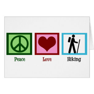 Peace Love Hiking Card