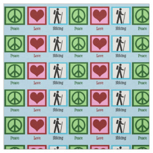 Peace Love Hiking Fabric