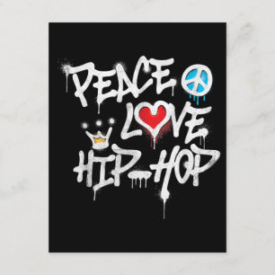 Peace Love Hip Hop Dancing Enclosure Card