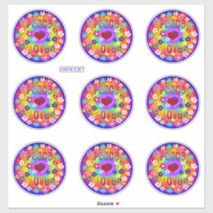 Peace Love Hippie Style Flowers So Cute