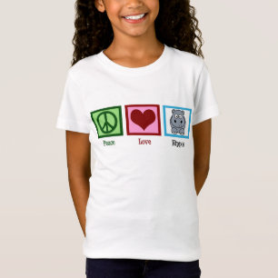 Peace Love Hippos Cute T-Shirt