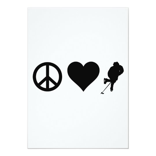 Peace Love Hockey Card