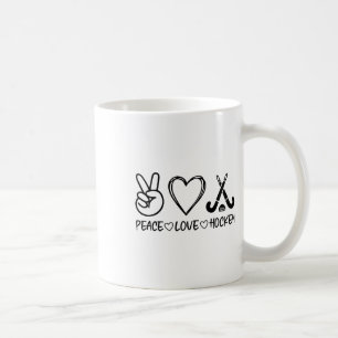 Peace Love Hockey Coffee Mug