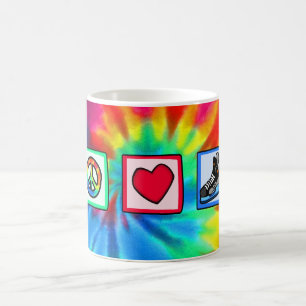 Peace, Love, Hockey Coffee Mug
