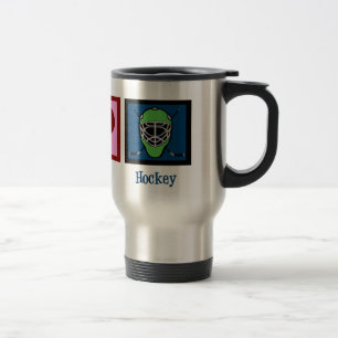 Peace Love Hockey Travel Mug
