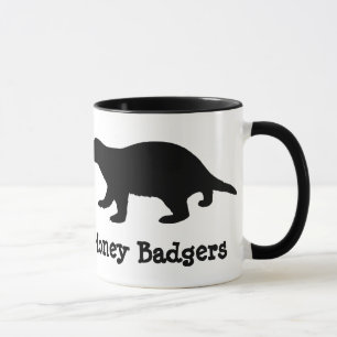 Peace, Love & Honey Badgers Mug