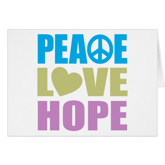 Peace Love Hope (Front Horizontal)