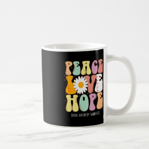 Peace Love Hope Brain Aneurysm Awareness Gift  Coffee Mug