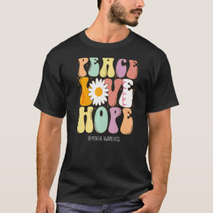 Peace Love Hope Dementia Awareness T-Shirt