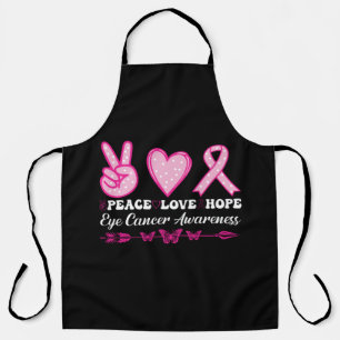 peace love hope eye breast cancer awareness apron