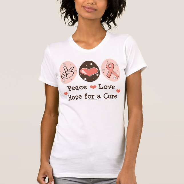 Peace Love Hope For A Cure Tank Top (Front)