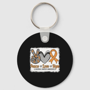 Peace Love Hope Leukemia Awareness Month Warrior W Key Ring