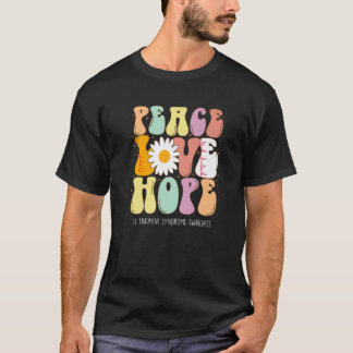 Peace Love Hope Li Fraumeni Syndrome LFS Awareness T-Shirt
