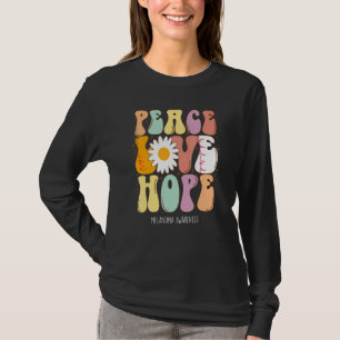 Peace Love Hope Melanoma Awareness T-Shirt
