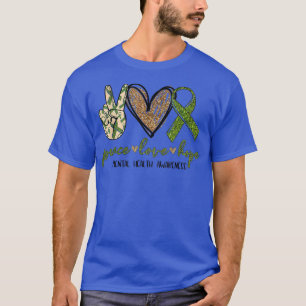 Peace Love Hope Mental Health Awareness 5977 2727  T-Shirt