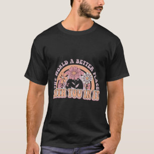 Peace Love Hope Mental Health Awareness Green Ribb T-Shirt