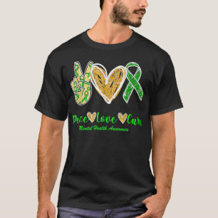 Peace Love Hope Mental Health Awareness T-Shirt