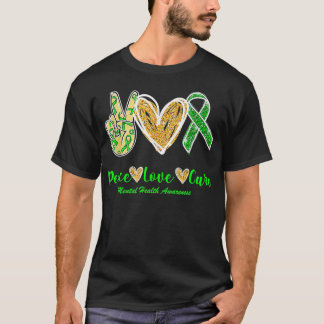 Peace Love Hope Mental Health Awareness T-Shirt