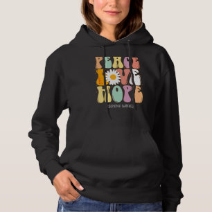 Peace Love Hope Misophonia Awareness Gift Hoodie