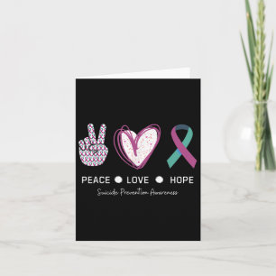 Peace Love Hope Suicide Prevention 2024 Card