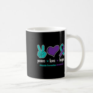 Peace Love Hope - Suicide Prevention Awareness Rib Coffee Mug