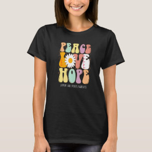Peace Love Hope Support Our Troops Awareness T-Shirt