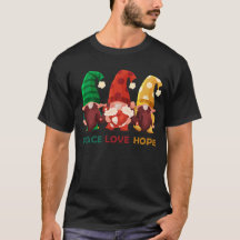 Peace Love Hope zwerge Frohe Weihnachten 