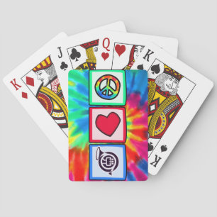 Peace, Love, Horns Playing Cards
