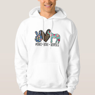 Peace Love Horses Funny Tee for Horse Lover T-Shir