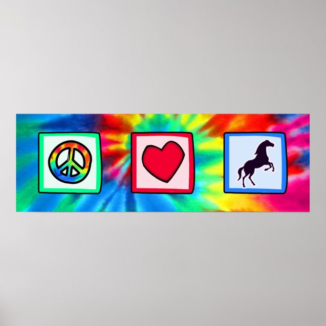 Peace, Love, Horses Poster (Front)