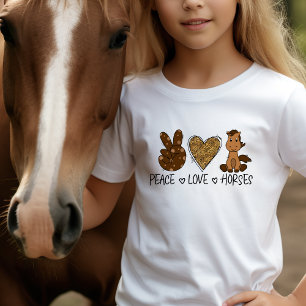 Peace Love Horses super cute T-Shirt